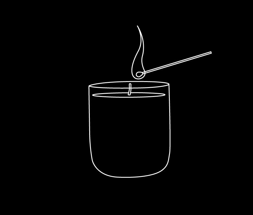Burning candle icon outline style  stock vector 3356617  Crushpixel